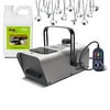 Low-Lying Fog Machine with Timer, Fog Solution, and 12 Mini-Strobes