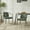 Green+Black, variant on Christopher Knight Home Upholstered Dining Armchairs, Black Legs with Gold Tips, Gray, Set of 2