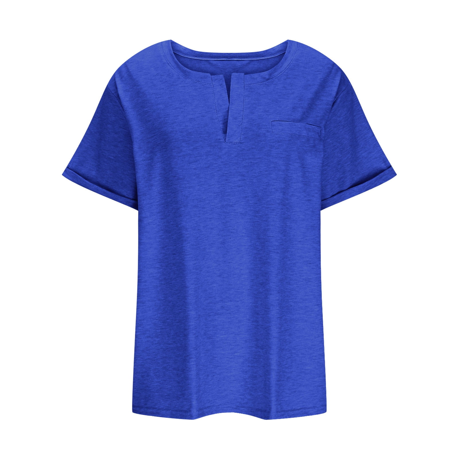 Lenago Womens Tops Under $5 Summer Blouses for Women Plus Size Fashion Casual Spring Summer Short Sleeve V-Neck Blouses & Shirts Tunic Tops