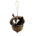 thumbnail image 4 of Aoyunhp 1Pc Forest Animal Series Christmas Ornaments,Cute Animal Christmas Ornaments,2D Flat Acrylic Hanging Pendant Creature Raccoon Hedgehog Decor,Christmas Tree Decorations for Home Holiday, 4 of 5