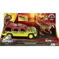 thumbnail image 6 of Jurassic World Jurassic Park Action Set with Velociraptor Dinosaur and Destruction Ford Truck Toy, 6 of 6