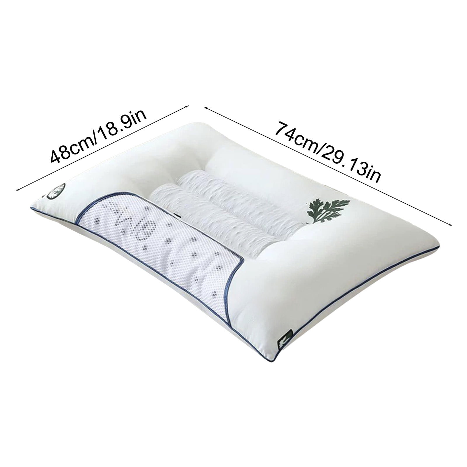 Hotel Collection Bed Pillows Memory Foam Neck Pillow Relief Bed Pillow for Sleeping Cervical for and Shoulder Ide Back Stomach Sleeper 1 Pack, White