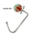 thumbnail image 3 of tooloflife Metal Table Hook Handbag Storage Hanger 360° Swivel Hanger Rack for Mobile Phone Bag Purse Portable Christmas Pattern, 3 of 7