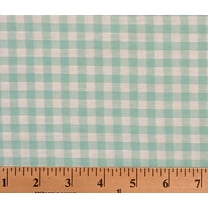 1/4" Mint Gingham Check Squares Plaid Rich CheckT Gingham 60" Wide Polyester/Cotton Yarn Dyed Fabric by the Yard (11-MINT)