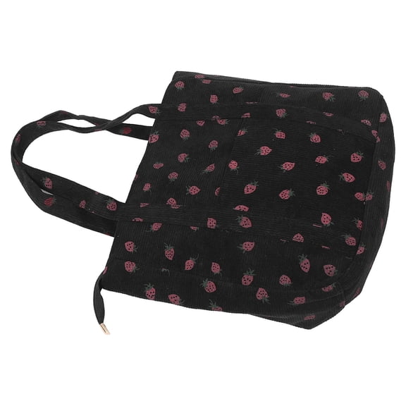 HEANUJJ Large Tote Bag For Women Black Fabric 1Pack