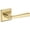 Non-Lacquered Brass, variant on Baldwin FDKINTSR044 Kingvale Non-Turning Two-Sided Dummy Door Lever Set - Brass