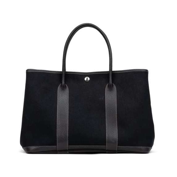 Pre-Owned Hermès Black Garden Party PM Shoulder bag Toile Officier Canvas