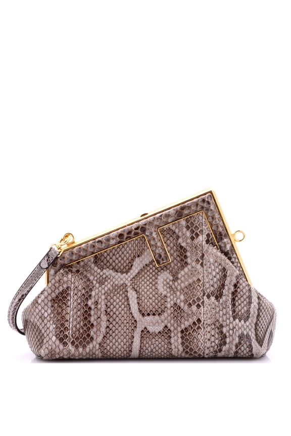 Pre-Owned First Bag Python Small By Rebag