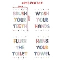 thumbnail image 4 of Xihbxyly Pegatinas Coloridas para Baño, Elegante Decoración de Pared de Pvc Esmerilado, Impermeables y de Fácil Instalación, Diseño Duradero y Fácil de Limpiar, para Usar En El Baño de Casa, Personal, 4 of 7