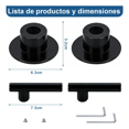 thumbnail image 5 of "Manerales Para Regadera Acabado Cromado Lab.G negro ", 5 of 5