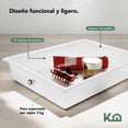thumbnail image 4 of Carrito Organizador Con 10 Niveles Ruedas Auxiliar Multiusos De Metal Color Blanco Para Estética Cocina KingsHouse blanco, 4 of 7