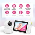 thumbnail image 3 of VM924 No WiFi Remote Pan-Tilt-Zoom Video Baby Monitor - 5" LCD Screen, Up to 17Hrs Video/31Hrs Audio Battery, 1000ft Range, Night Vision, Soothing Sounds, Temperature Sensor, 3 of 4