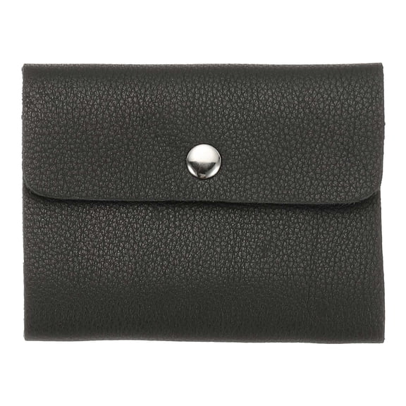 Uxcell Leather Credit Card Holder Business Cards Organizer Slim ID Card Case Pocket Wallet Protector with 24 Slots for Men and Women, Black