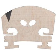 Carlo Robelli Fitted Violin Bridge with Ebony Insert 3/4