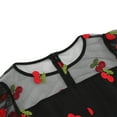 thumbnail image 4 of Été jusqu'à 65 % de Rabais Iumwxz Robe à Manches Courtes Col Rond pour Femmes Robe en Tulle Tunique à Fermeture Éclair Robe Princesse Imprimé Fruits Robes d'Été pour Femmes Robe Habillée pour Extérieur, 4 of 9