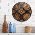 thumbnail image 6 of BZSMCE Wall Clock Acrylic Size：9.5*9.5in/11.9*11.9in Golden Harmony Design Pattern Clock, 6 of 10