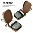 thumbnail image 6 of Earbud Case Headphone Storage Case Compatible with Airpods 1/2/3/Pro Wireless Earphones Carrying Pouch Small PU Leather Bag Shockproof Earpods Cover Universal Bag Travel Protection Pouche, 6 of 6