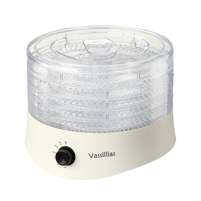 Small Food Dehydrator Dryer - Dehydrator for Healthy Food, Meat, Jerky, Fruit, Vegetable, Mushroom and Herb, 280W, 158°F, Mini Dryer with 5 BPA-Fr