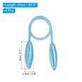 thumbnail image 2 of Unique Bargains Creative Curtain Tiebacks Clips Decorative Window Drape Twist Tie Backs, Blue 4 Pack, 2 of 6