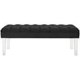 thumbnail image 3 of Modway Valet Performance Velvet Bench in Black, 3 of 5