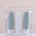 thumbnail image 4 of Accesorios de viaje de botellas dispensadoras de silicona para líquidos de loción de champú, 4 of 4