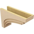 thumbnail image 5 of 11"W x 33"D x 22"H Classic Rockford Rough Cedar Woodgrain TimberThane Corbel, Primed Tan, 5 of 6