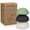 white, variant on Navaris Konjac Sponges - Set of 3 - Facial & Body Konjac Sponge Puffs - Exfoliating & Cleansing Sponges for Bath & Shower - Green, Black, White