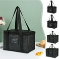 thumbnail image 1 of Insulated Grocery Bags Foldable Lunch Bag Large Insulated Food Bag with Leakproof Lining for Catering Restaurant Food Delivery and Meal Prep Professionals Sopatenor, 1 of 8
