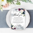 thumbnail image 2 of Koyal Wholesale Modern Rustic Florals Wedding Thank You Place Setting Cards for Table Reception, Dinner Plate, 56-Pk, 2 of 5