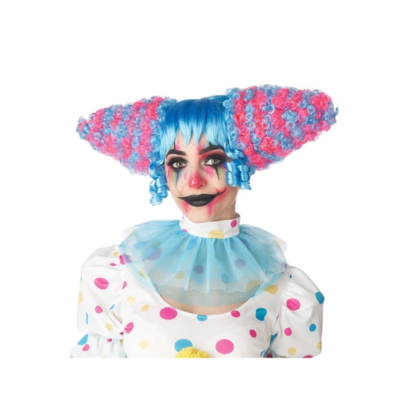 Funhouse Clown Wig (Blue/Pink)