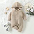 thumbnail image 2 of Povozer Bodysuits for Baby Girls Cute Girl Toddler Snap Viscose from Bamboo Girls' Bodysuit(Khaki,9-12 Months), 2 of 6