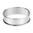 thumbnail image 2 of 2 piezas de anillos de acero inoxidable para crumpet, anillo de tarta enrollado doble, anillos de tarta de metal para muffins, moldes redondos para hornear para cocinar en la cocina, 2 of 5