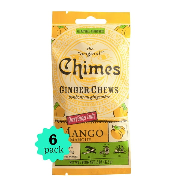 Chimes Ginger Chews | Mango | 6-Pack | 1.5oz - Walmart.com - Walmart.com Chimes Ginger Chews | Mango | 6-Pack | 1.5oz - Walmart.com - Walmart.com