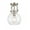 Brushed Satin Nickel, variant on 410-1F-BK-8CL Innovations Lighting Newton-One Light Flush Mount-8 Inches Wide by 12.5 Inches High-Matte Black Finish