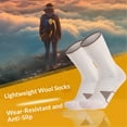 thumbnail image 4 of Paquete de 3 pares de calcetines de senderismo de lana para hombre calcetines de senderismo térmicos acolchados con micro tejido transpirable y que absorben la humedad., 4 of 5