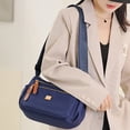thumbnail image 3 of Heiheiup Fashion Multicolor Nylon Fabric Large Capacity Zipper Adjustable Shoulder Strap Messenger Bag, 3 of 5
