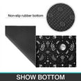 thumbnail image 6 of Black White Moon Leaf Flower Eye Pattern Kitchen Rugs Sets Of 2,Anti Fatigue Kitchen Mat Rugs Non Slip Washable,Decorative Kitchen Floor Mats for Kitchen,Sink,Laundry,17"x30"+17"x47", 6 of 7