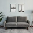 thumbnail image 2 of Tcbosik Sofa for Living Room, Comfy Upholstered Couch, Loveseat for Small Space, Easy Assembly, Gray, 2 of 7