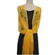 thumbnail image 5 of Sonducket Bufanda para mujer, bufandas, chales con borlas de flores, elegante capa nupcial para dama de honor, capa de boda, chal Vintage Ropa, zapatos y accesorios Miscelánea Amarillo, 5 of 6