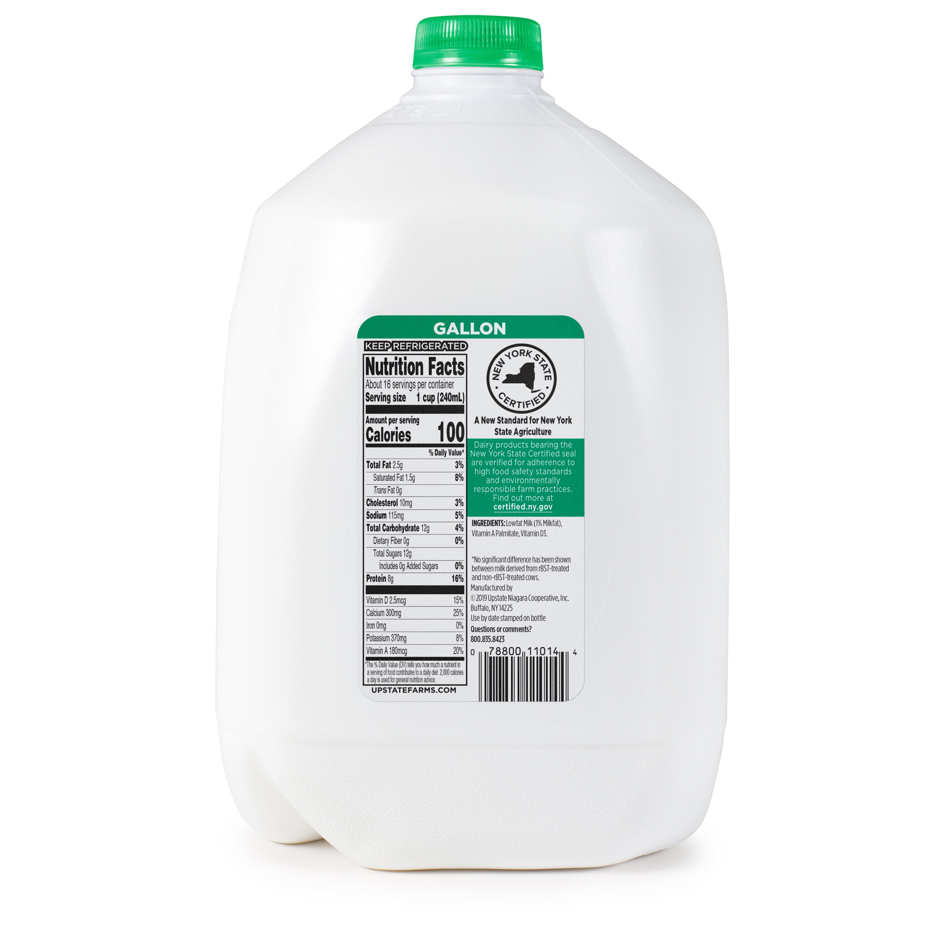 UPSTATE FARMS 1% Low Fat Milk, 128 fl oz