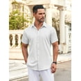 thumbnail image 3 of COOFANDY Short Sleeve Dress Shirt for Men Business Casual Button Down Shirt, 3 of 6