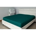 thumbnail image 4 of 5 Piece Sheet has Zipper Sheet Set, Twin XL Size 6 Inch Deep Pocket, 800 TC, Solid Teal Color., 4 of 9