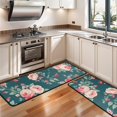 thumbnail image 3 of Kitchen Rugs Sets Of 2,Pioneer Flower Floral Print Pattern Anti Fatigue Kitchen Mat Rugs Non Slip Washable,Decorative Kitchen Floor Mats for Kitchen,Sink,Laundry,17"x47"+17"x47", 3 of 5