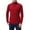 Red, variant on dGslk Men's Solid Color Long Sleeve T-Shirt Undershirt Slim Fit High Neck Warm Top Black L