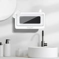 thumbnail image 3 of Weloille Waterproof Bathroom Phone Holder with Aromatherapy, 360° Rotating and Adjustable, Punch Free Anti Fog Touchable Case, Shower Phone Mount for Bathtub/Shower Use, 3 of 9