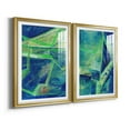 thumbnail image 2 of Wexford Home Geometric in Cool I Premium Framed Print, 22.5" x 30.5" - Ready to Hang, Gold (Set of 2), 2 of 9