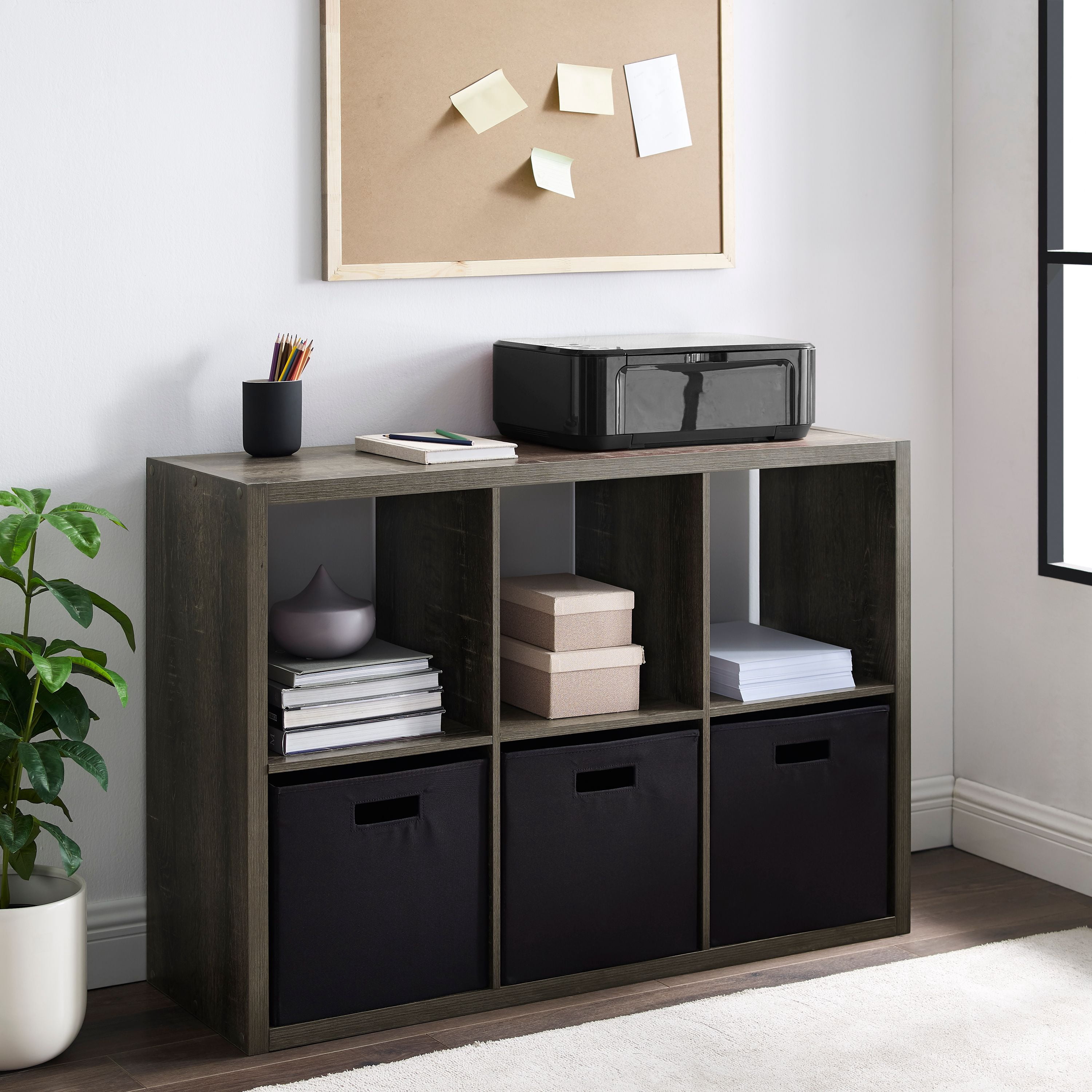 Linon Galli 6 Cubby Storage Cabinet, Multiple Colors