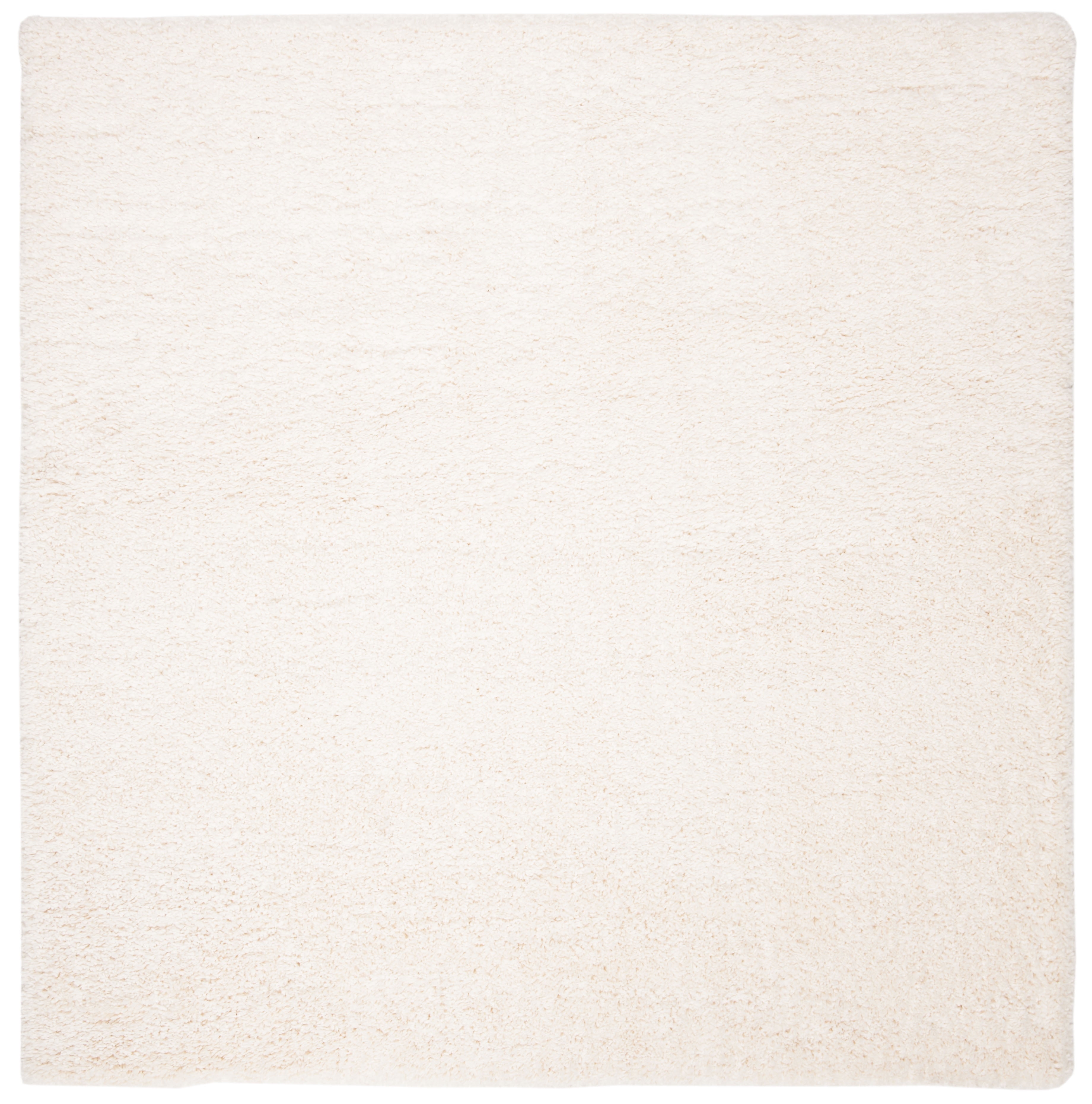 Safavieh Fontana Jamie Solid Shag Area Rug, Ivory, 3' x 3' Square