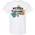 thumbnail image 3 of Inktastic In a World You Can Be Anything Be Kind Autism Awareness T-Shirt, 3 of 5