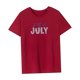 thumbnail image 4 of Camiseta de Mujer Ropa de Verano Ropa de Calle Camiseta de Cuello Redondo para Acampar Oficina Calle XL, 4 of 7
